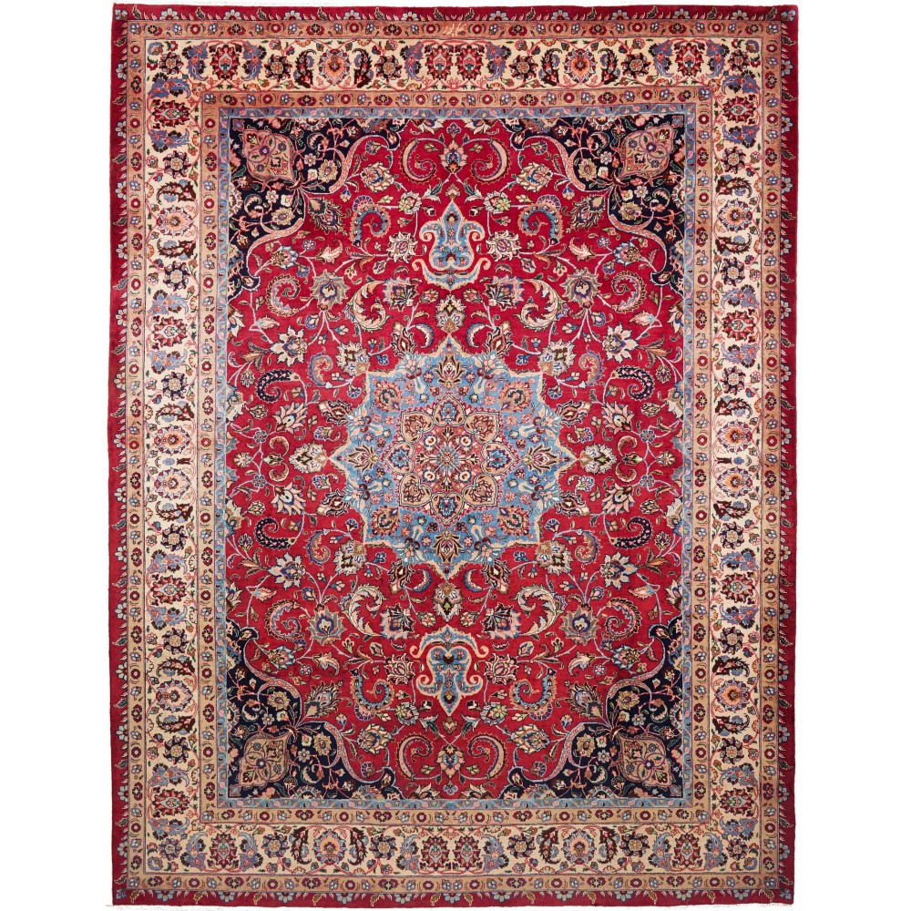 Tappeto Mashad Persia marrone grigio 300x394