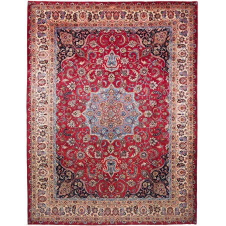 Tappeto Mashad Persia marrone grigio 300x394