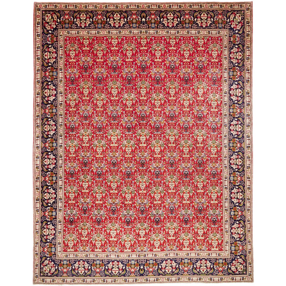 Tappeto Tabriz Persia marrone 303x385