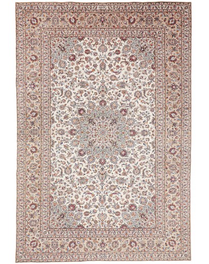 Tappeto Kashan Persia beige grigio 242x360