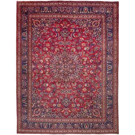 Tappeto Mashad Persia marrone giallo 290x375