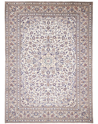 Tappeto Kashan Persia bianco azzurro 295x400