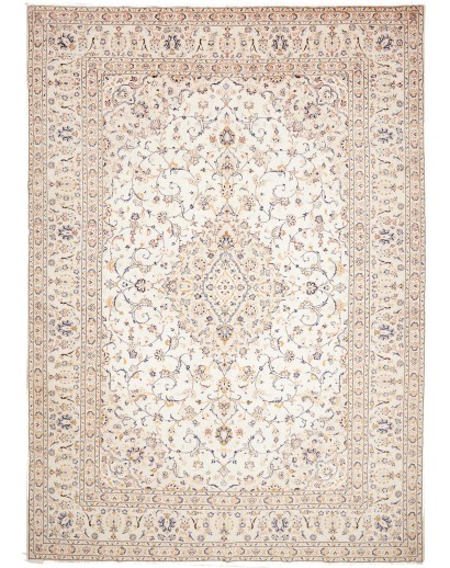 Tappeto Kashan Persia bianco marrone 290x410