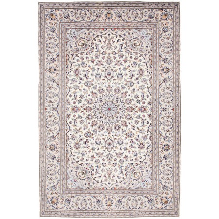 Tappeto Kashan Persia bianco grigio 200x300