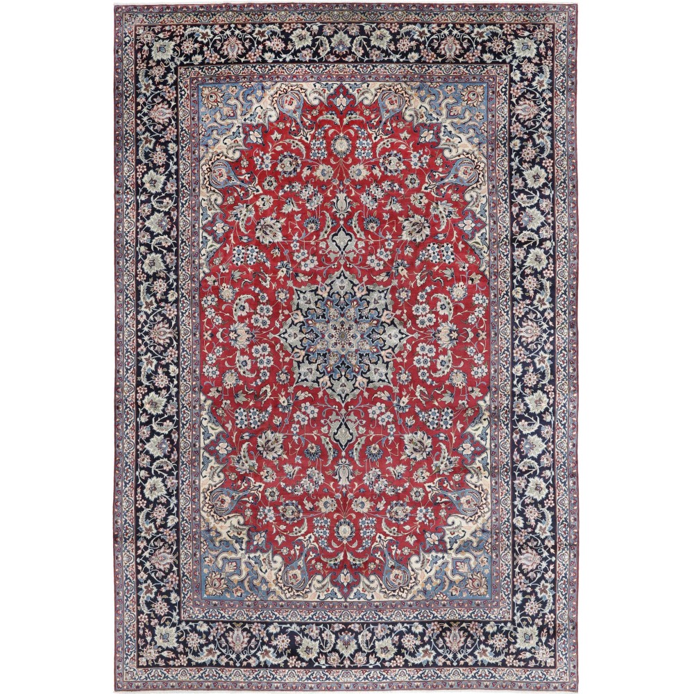Tappeto Nadjafabad Persia bianco marrone 350x535