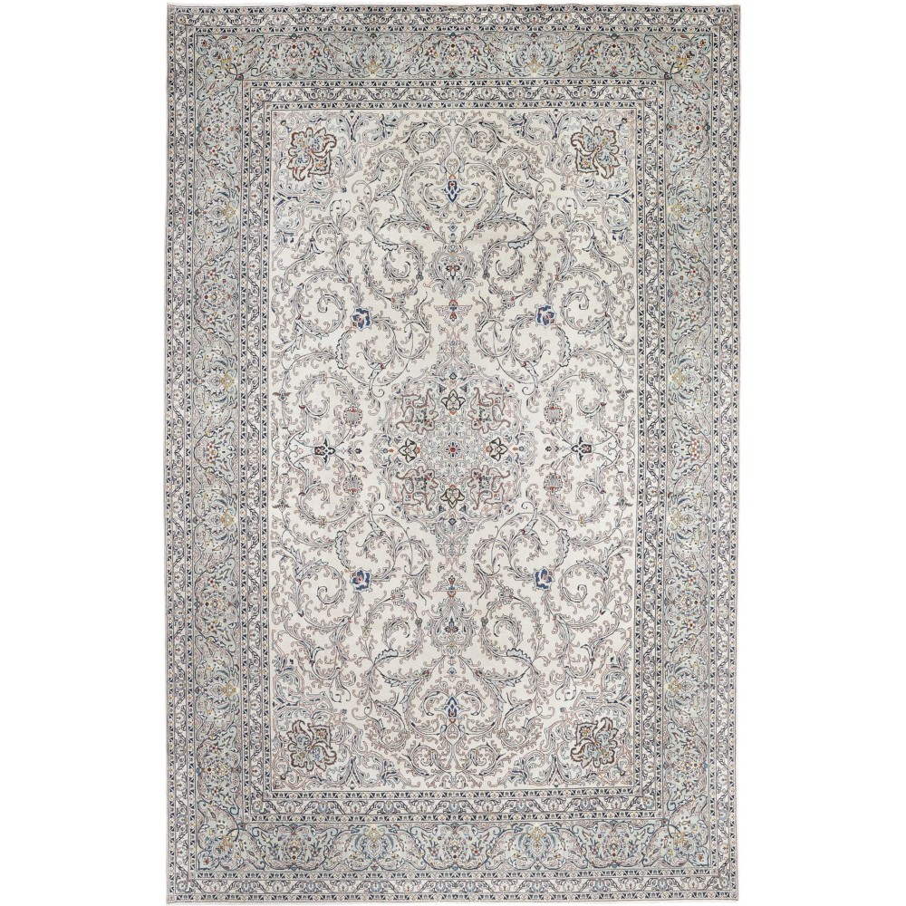 Tappeto Kashan Persia beige bianco 334x532