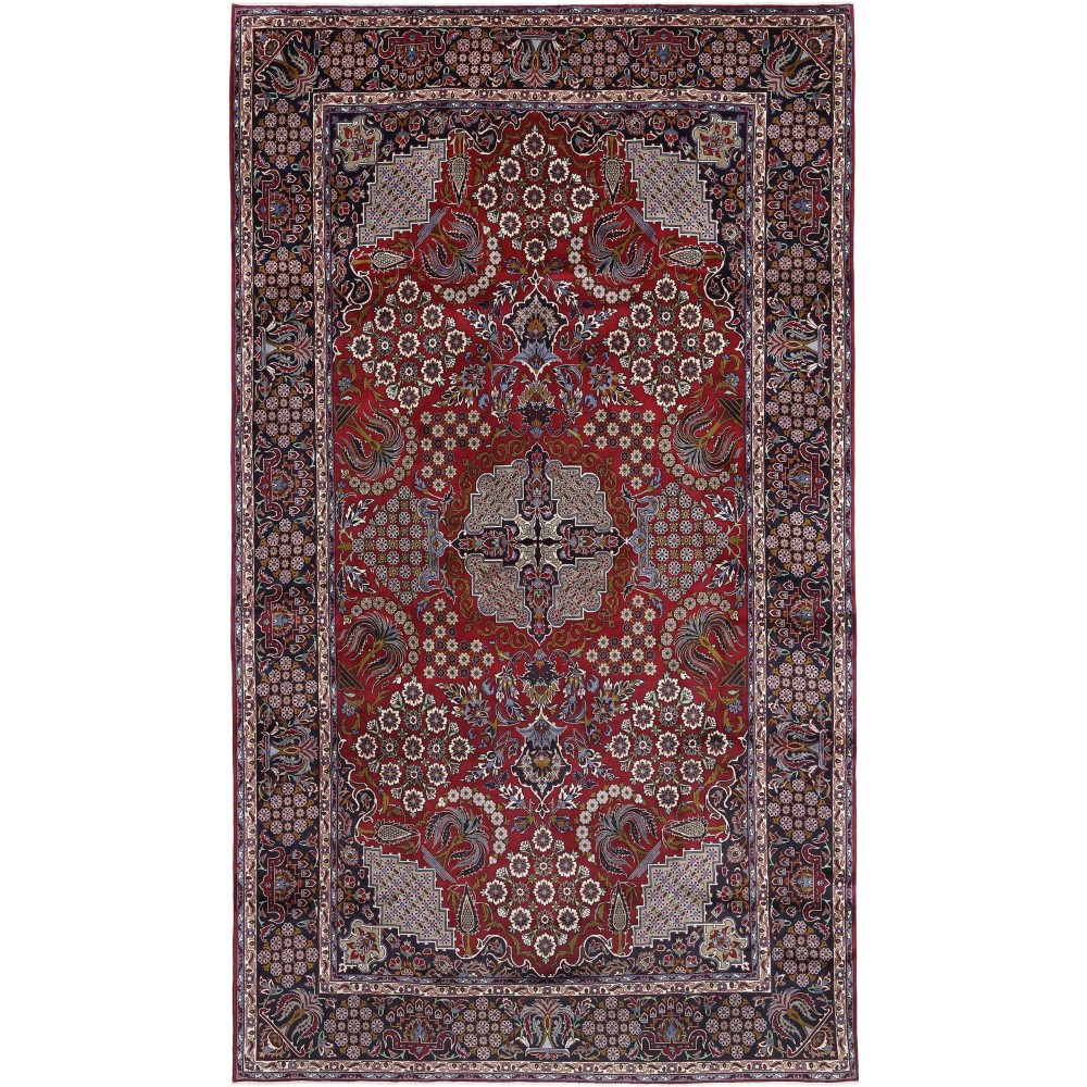 Tappeto Nadjafabad Persia grigio azzurro 294x515