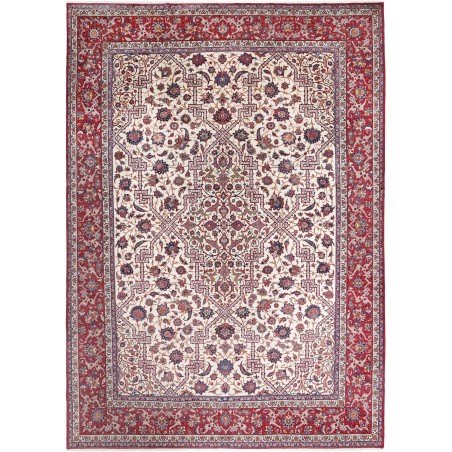 Tappeto Isfahan Persia beige azzurro 368x524
