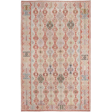 Tappeto Kilim Afghanistan marrone rosso 302x486