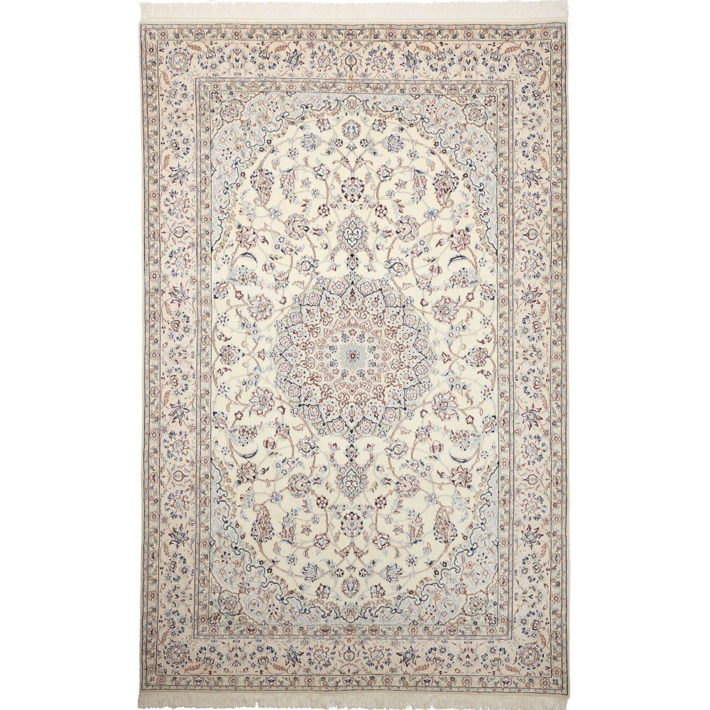 Tappeto Nain 9La Persia bianco grigio 210x332 Tappeto Nain 9La Persia bianco grigio 210x332