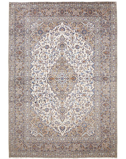 Tappeto Kashan Persia beige grigio 248x358
