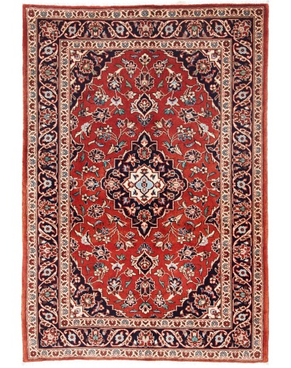 Tappeto Kashan Fine Persia marrone giallo 100x148