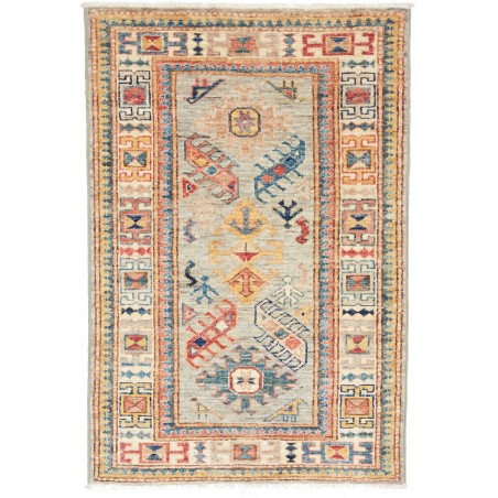 Tappeto Kazak Fine Pakistan marrone azzurro 69x101