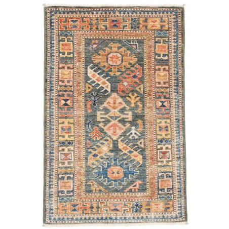 Tappeto Kazak Fine Pakistan marrone bianco 63x97