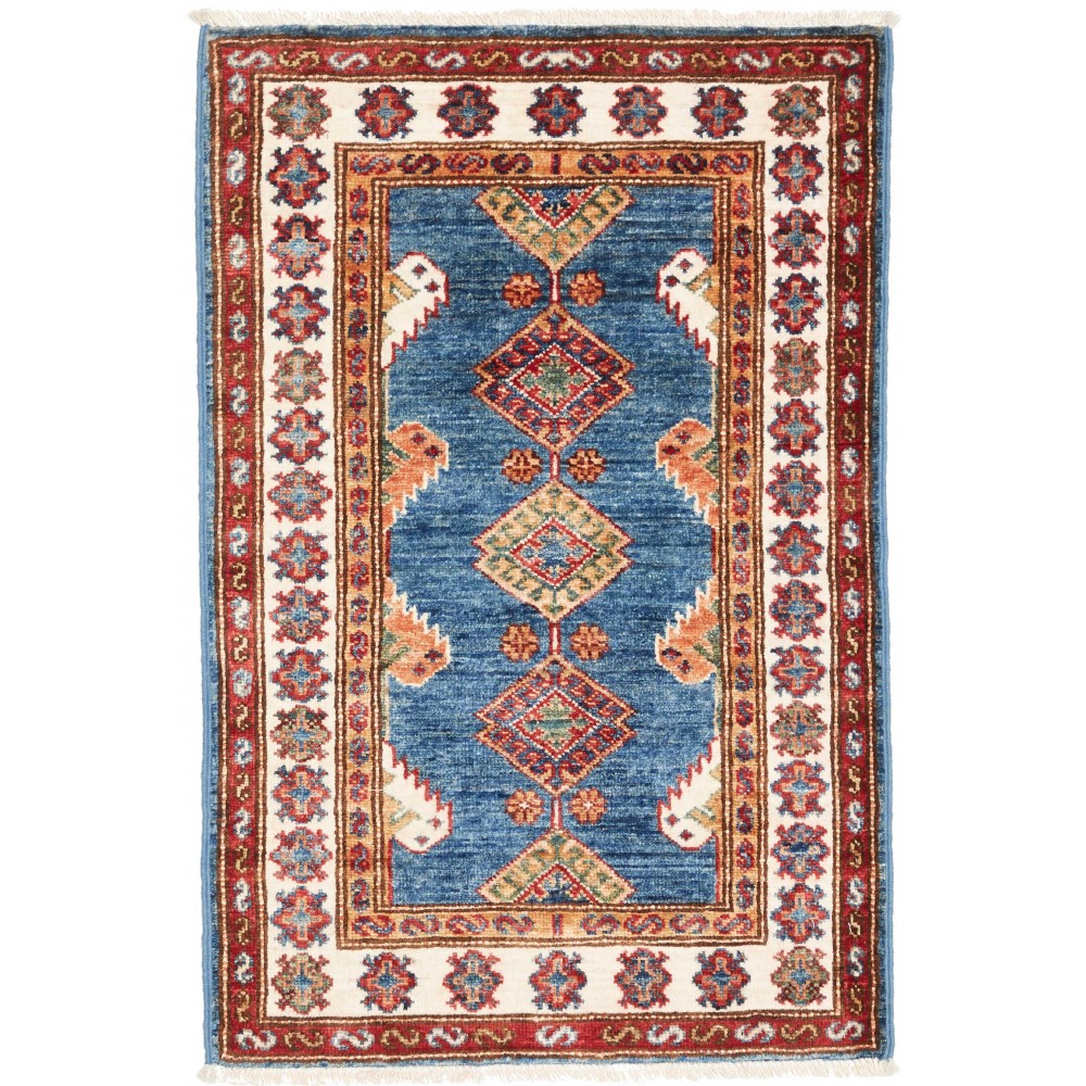 Tappeto Kazak Fine Pakistan beige grigio 63x94