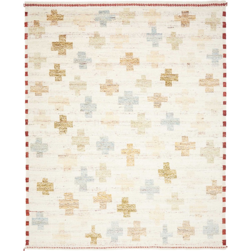 Tappeto bianco marrone 257x315