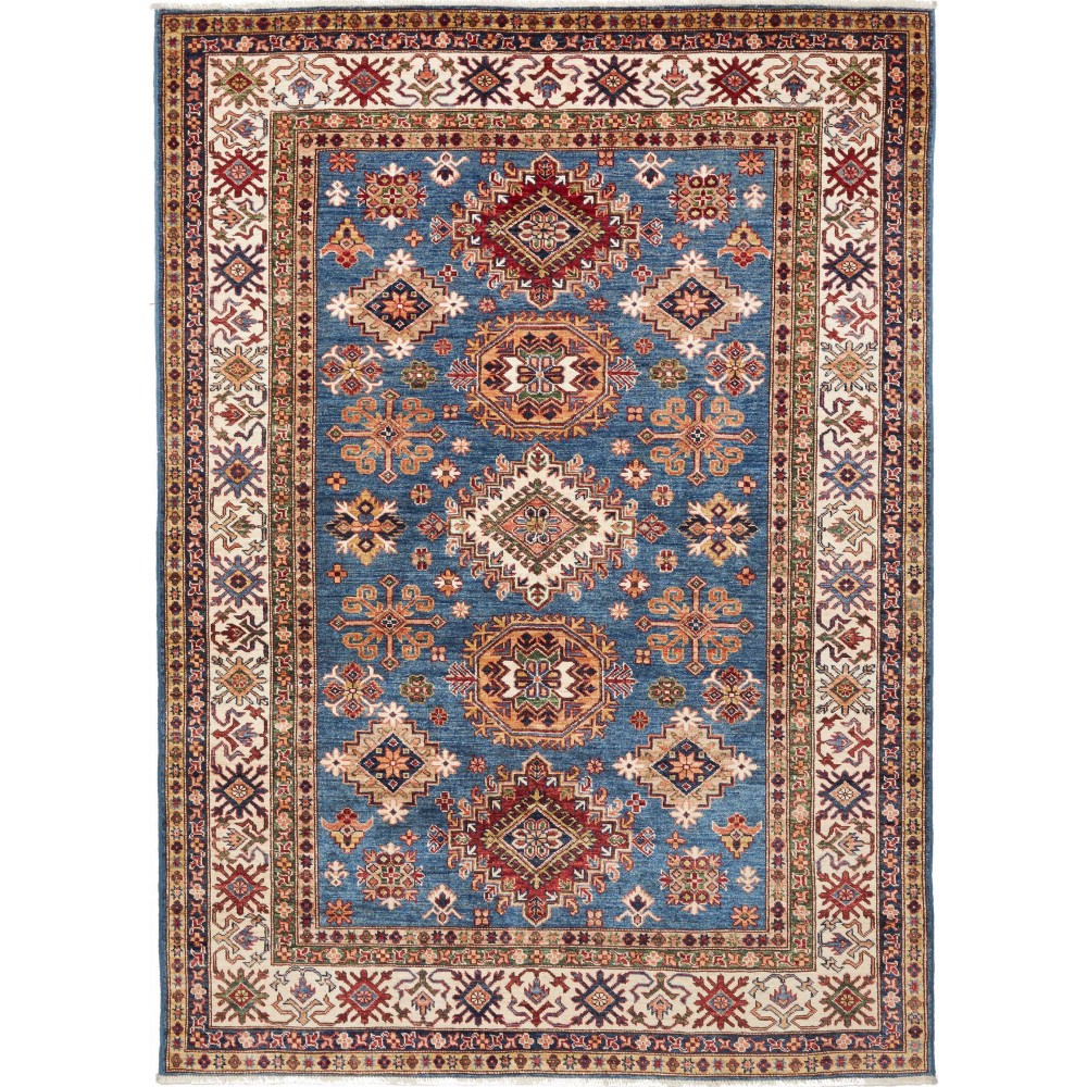 Tappeto Kazak Fine Pakistan azzurro grigio 173x237