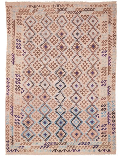 Tappeto Kilim Afghanistan marrone beige 242x340