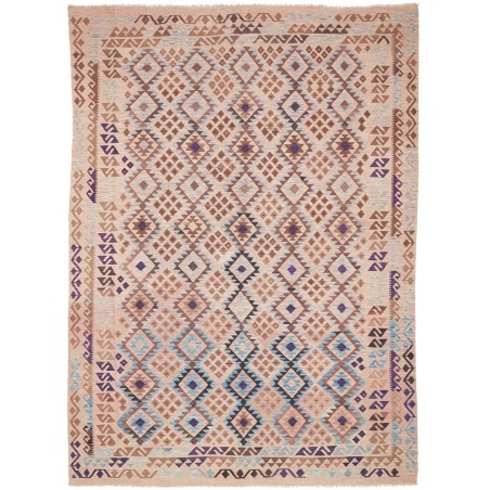 Tappeto Kilim Afghanistan marrone beige 242x340