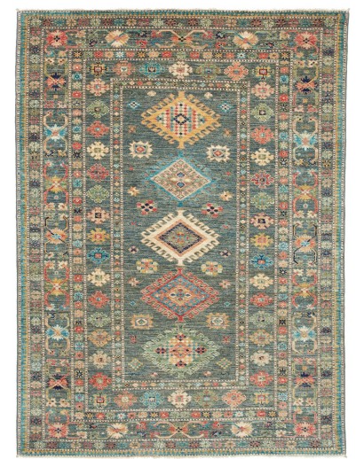 Tappeto Kazak Fine Pakistan bianco 148x202