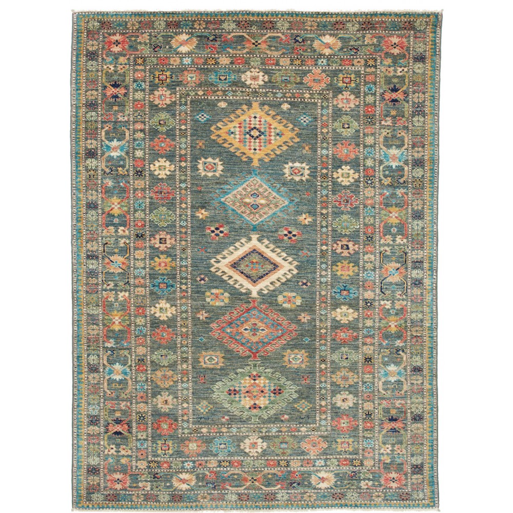 Tappeto Kazak Fine Pakistan bianco 148x202