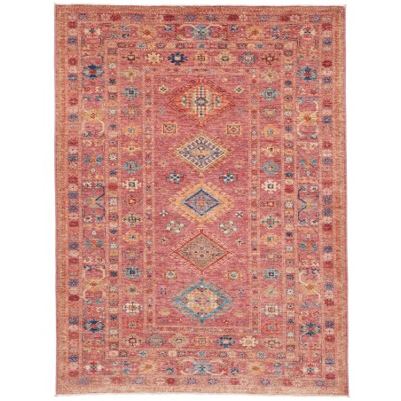 Tappeto Kazak Fine Pakistan marrone grigio 150x201