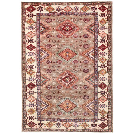 Tappeto Kazak Fine Pakistan marrone azzurro 125x185