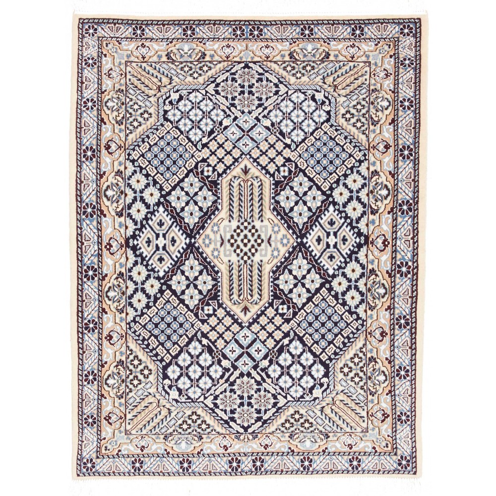 Tappeto Nain 9La Persia bianco grigio 92x120