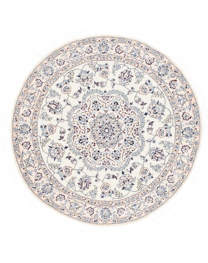 Tappeto Nain 9La Persia bianco grigio 105x105