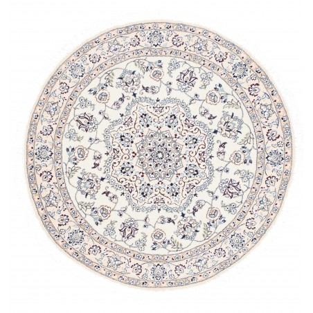 Tappeto Nain 9La Persia bianco grigio 105x105