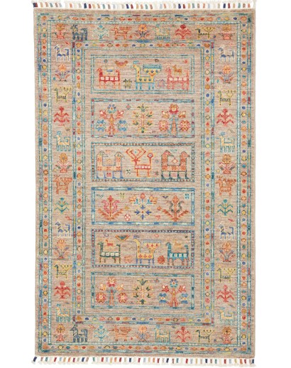 Tappeto Rubin Pakistan marrone grigio 82x128