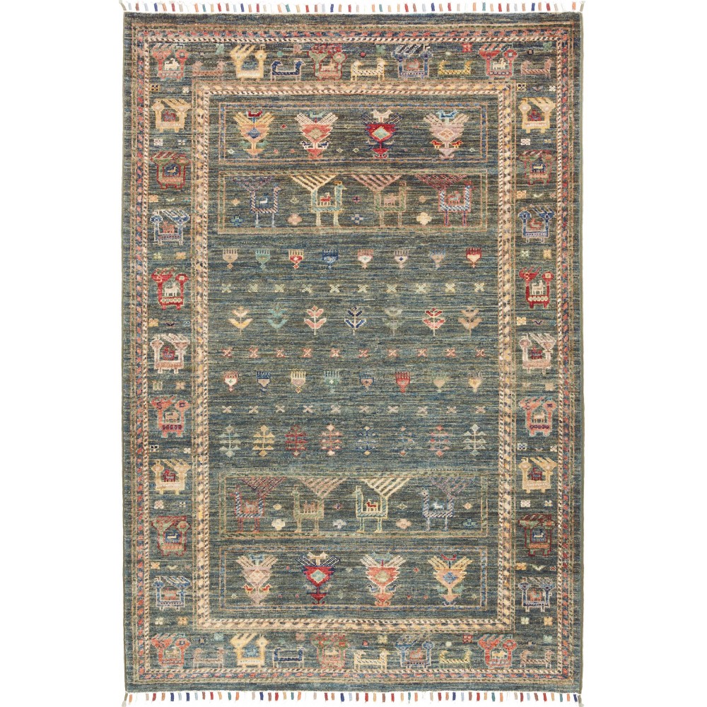Tappeto Rubin Pakistan bianco azzurro 102x152
