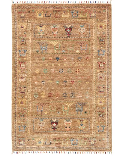 Tappeto Rubin Pakistan marrone bianco 101x153