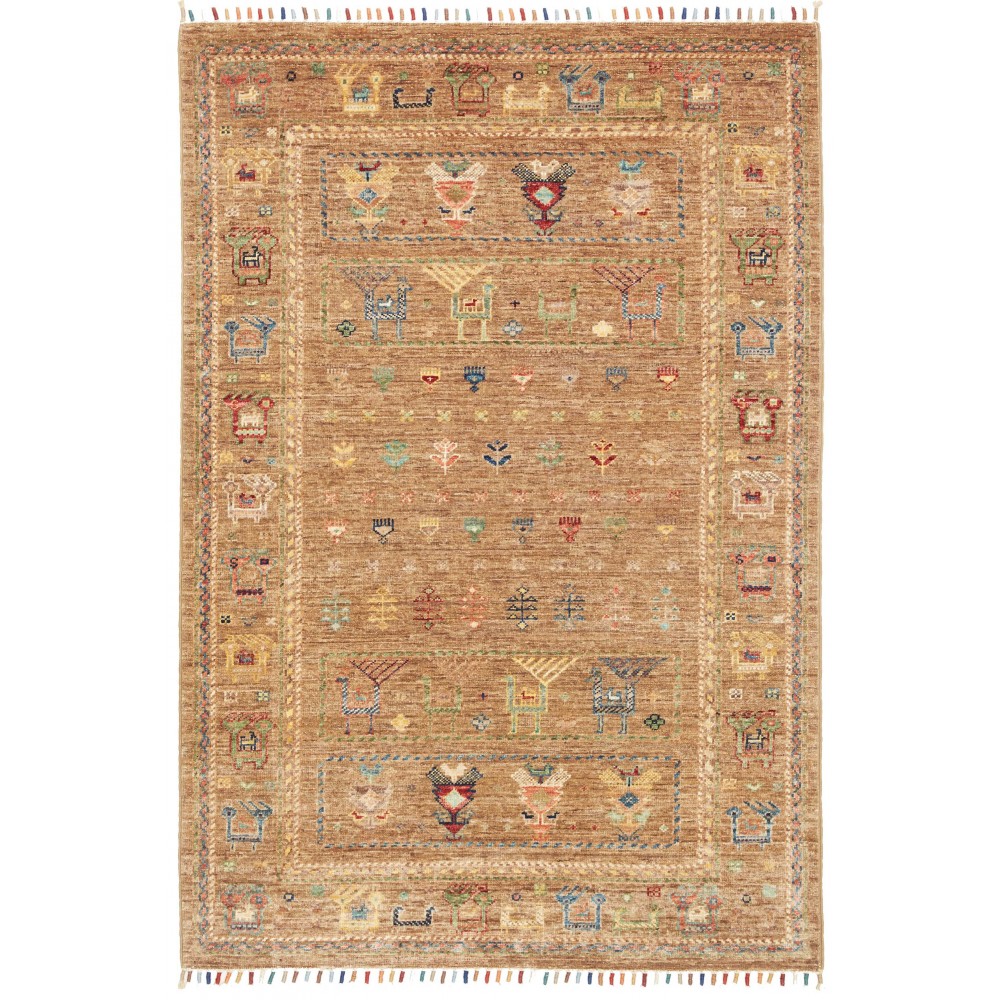Tappeto Rubin Pakistan marrone bianco 101x153