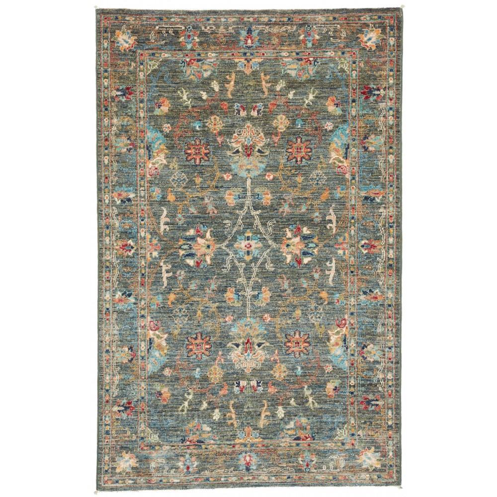 Tappeto Zigler Fine Pakistan bianco azzurro 98x154