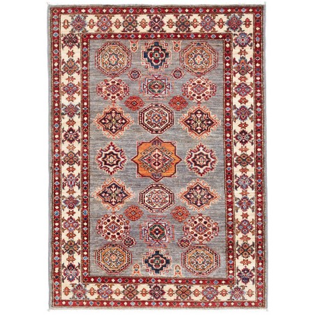 Tappeto Kazak Fine Pakistan marrone grigio 104x142