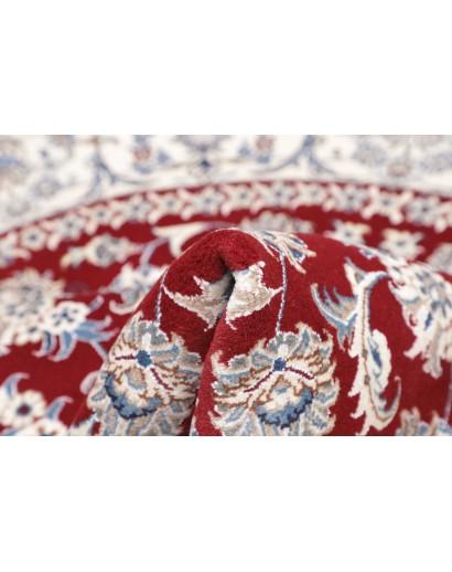 Tappeto Nain Kashmar Persia bianco marrone 203x207