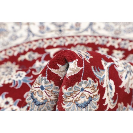 Tappeto Nain Kashmar Persia bianco marrone 203x207