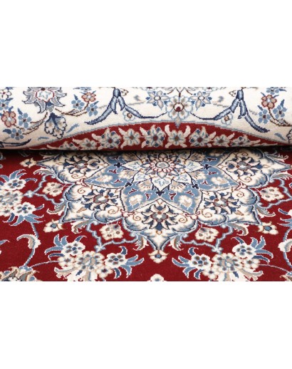 Tappeto Nain Kashmar Persia bianco marrone 203x207