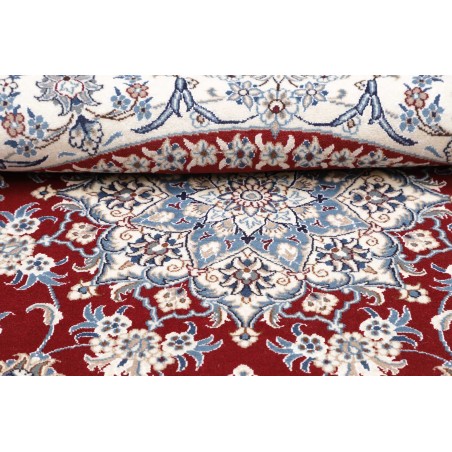 Tappeto Nain Kashmar Persia bianco marrone 203x207