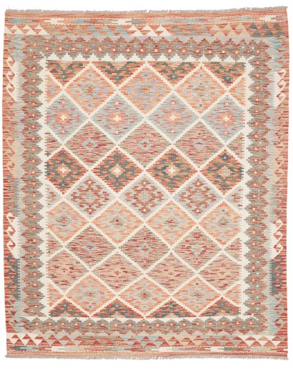 Tappeto Kilim Afghanistan marrone bianco 157x190