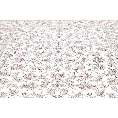 Tappeto Nain Kashmar Persia beige marrone 253x364