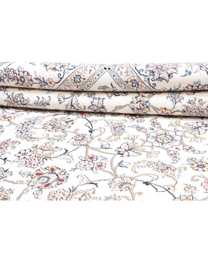 Tappeto Nain Kashmar Persia beige marrone 253x364