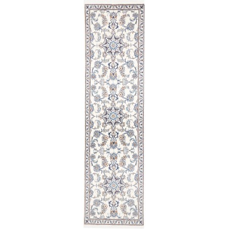 Tappeto Nain Kashmar Persia beige azzurro 80x300