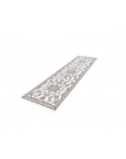 Tappeto Nain Kashmar Persia beige azzurro 80x300