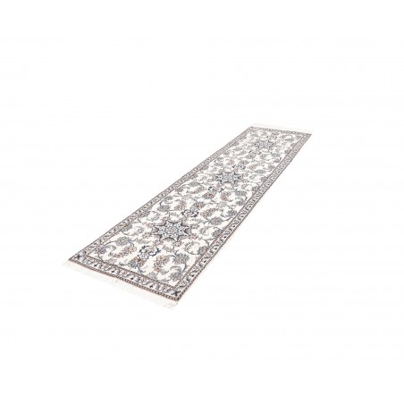 Tappeto Nain Kashmar Persia beige azzurro 80x300