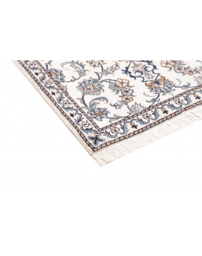 Tappeto Nain Kashmar Persia beige azzurro 80x300