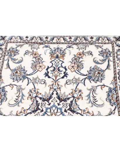 Tappeto Nain Kashmar Persia beige azzurro 80x300