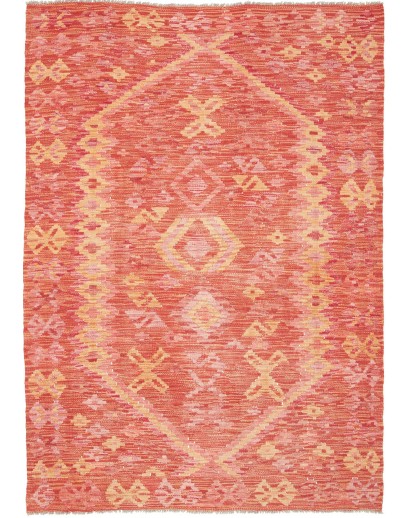 Tappeto Kilim Afghanistan arancione 121x175