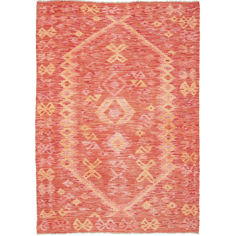Tappeto Kilim Afghanistan arancione 121x175